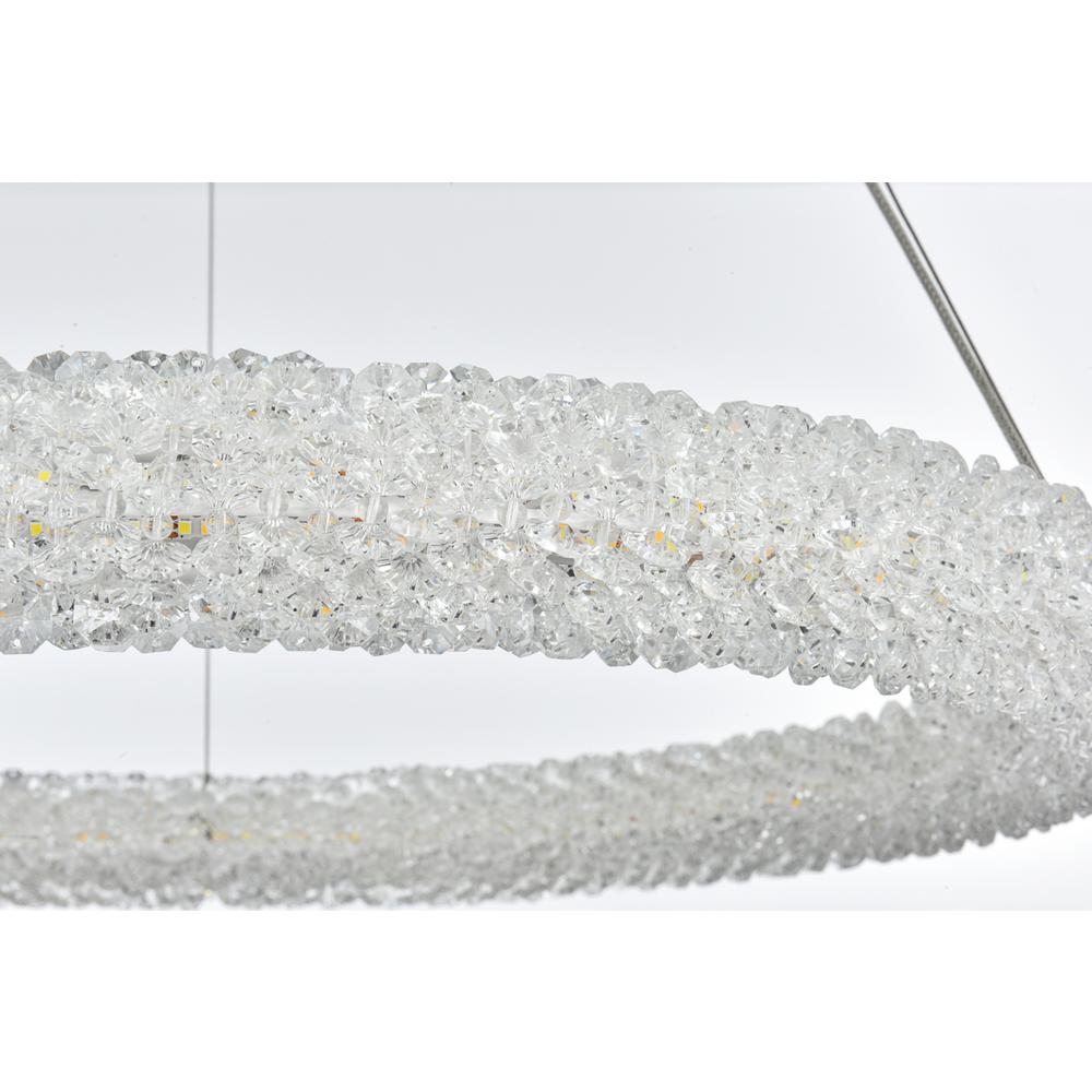 Bowen 26 Inch Adjustable Led Chandelier In Chrome. Picture 6