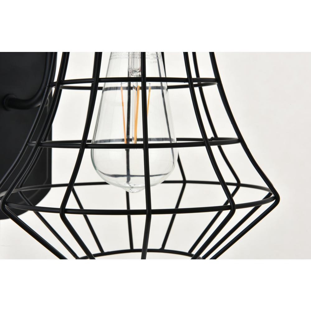 Candor 1 Light Black Wall Sconce. Picture 9