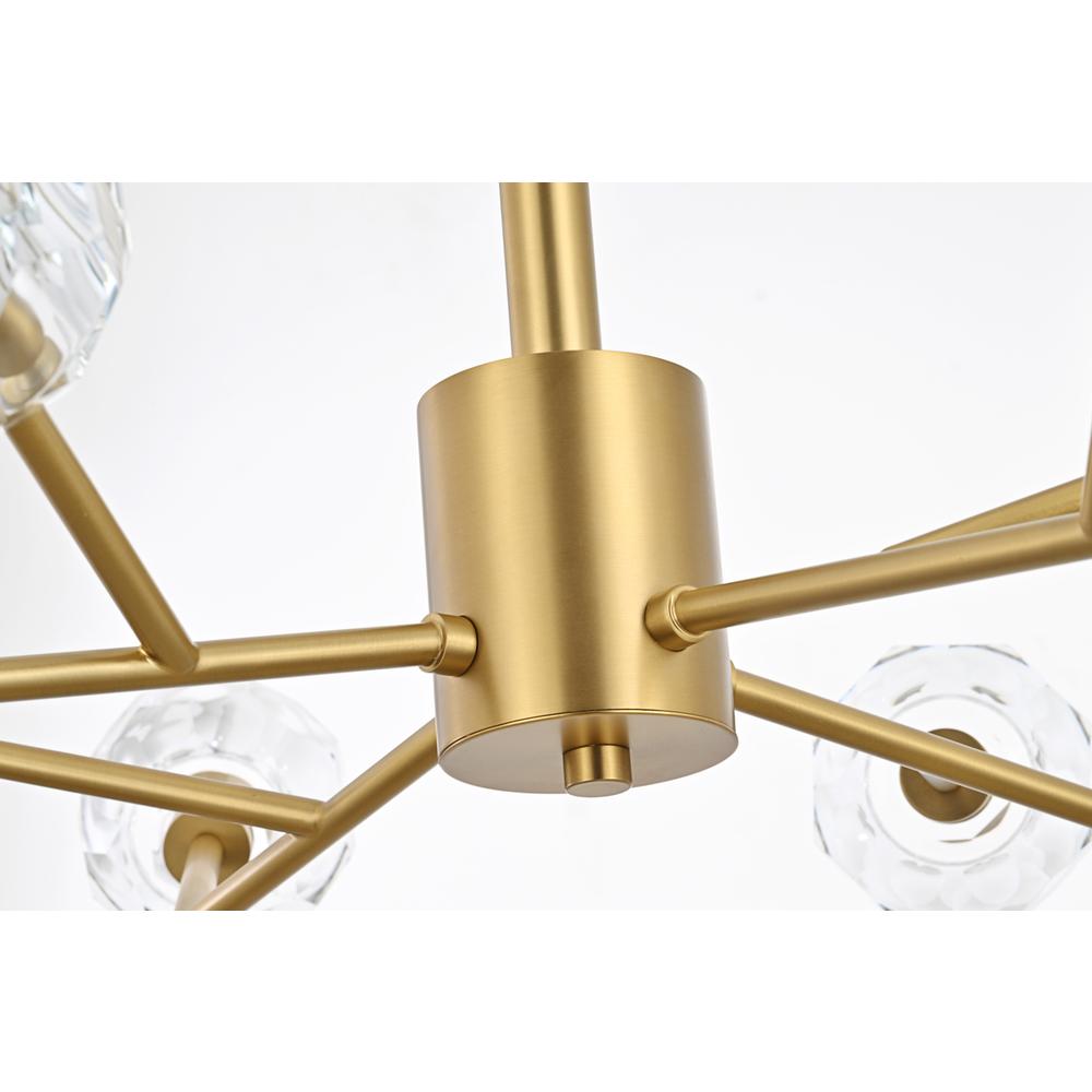 Graham 12 Light Pendant In Gold. Picture 5