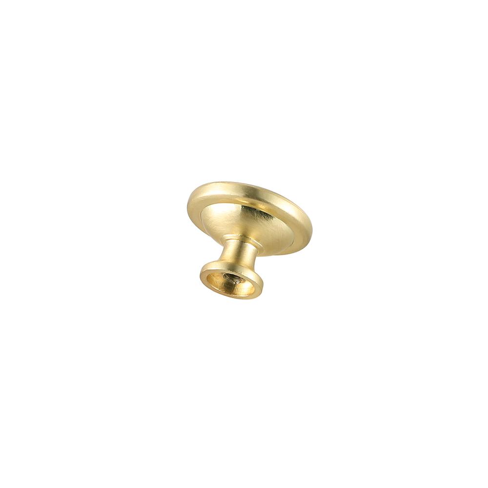 Garlande 1.2" Diameter Brushed Gold Mushroom Knob Multipack (Set Of 10). Picture 4