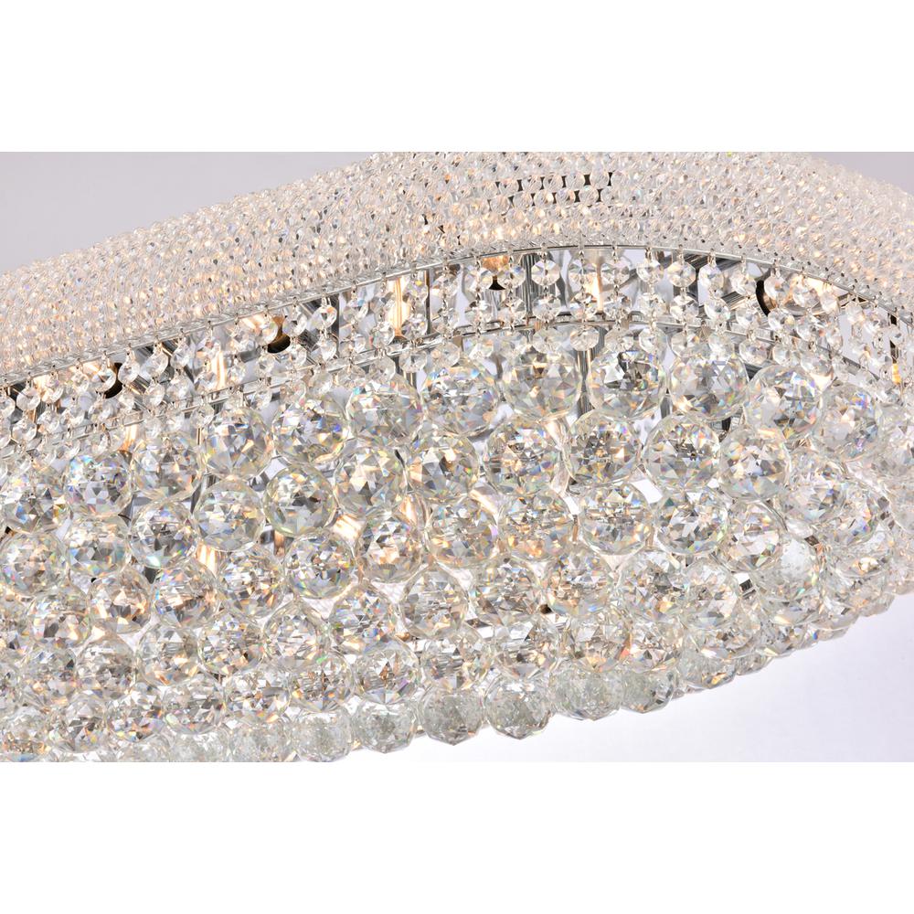 Primo 18 Light Chrome Flush Mount Clear Royal Cut Crystal. Picture 3