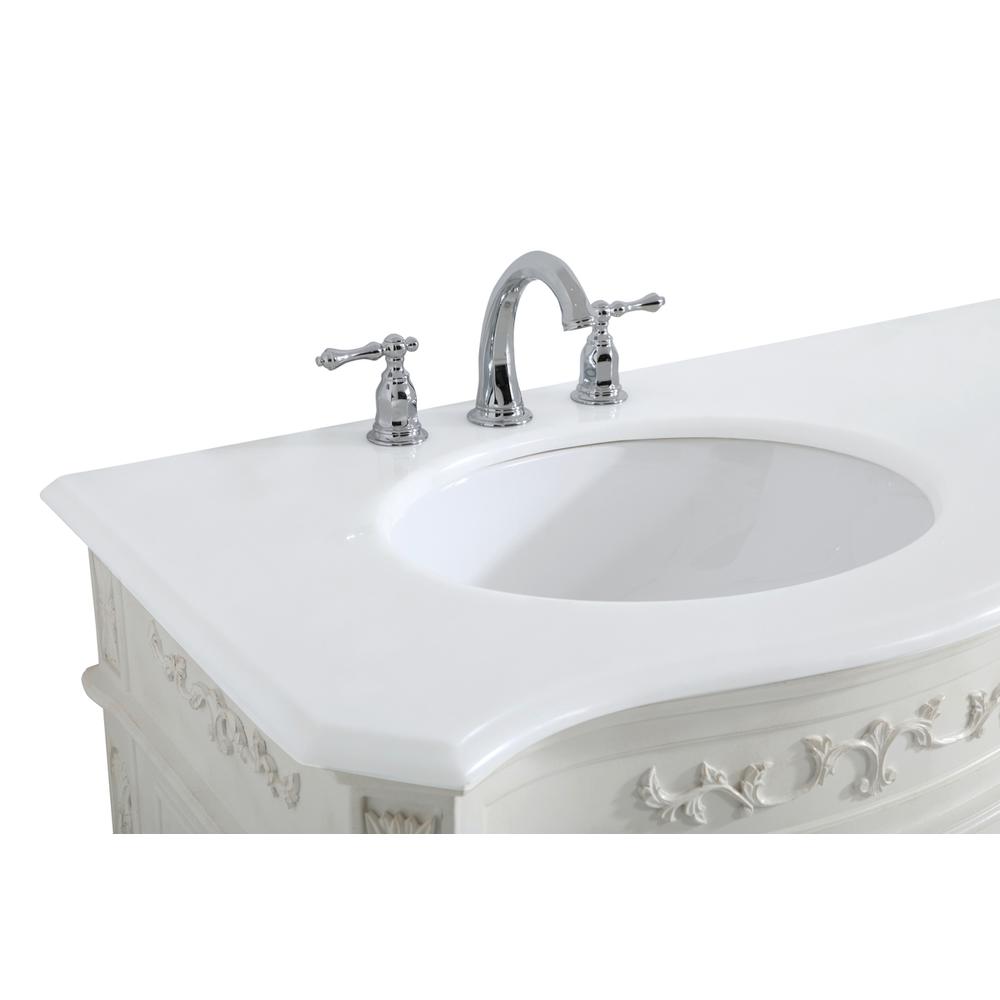 72 Inch Double Bathroom Vanity In Antique White. Picture 11