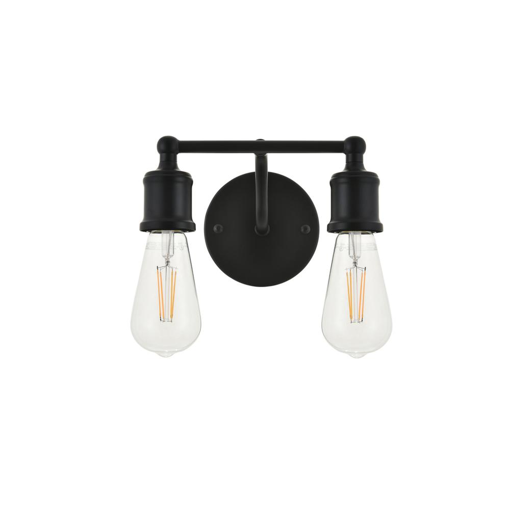 Serif 2 Light Black Wall Sconce. Picture 2