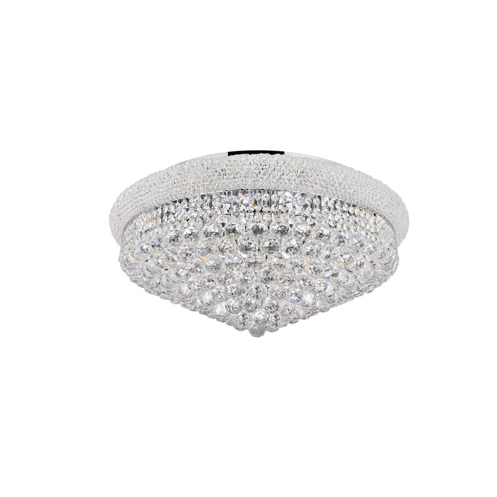 Primo 15 Light Chrome Flush Mount Clear Royal Cut Crystal. Picture 5