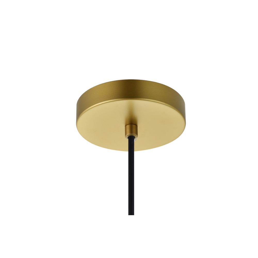 Ronnie 1 Light Brass Pendant. Picture 5