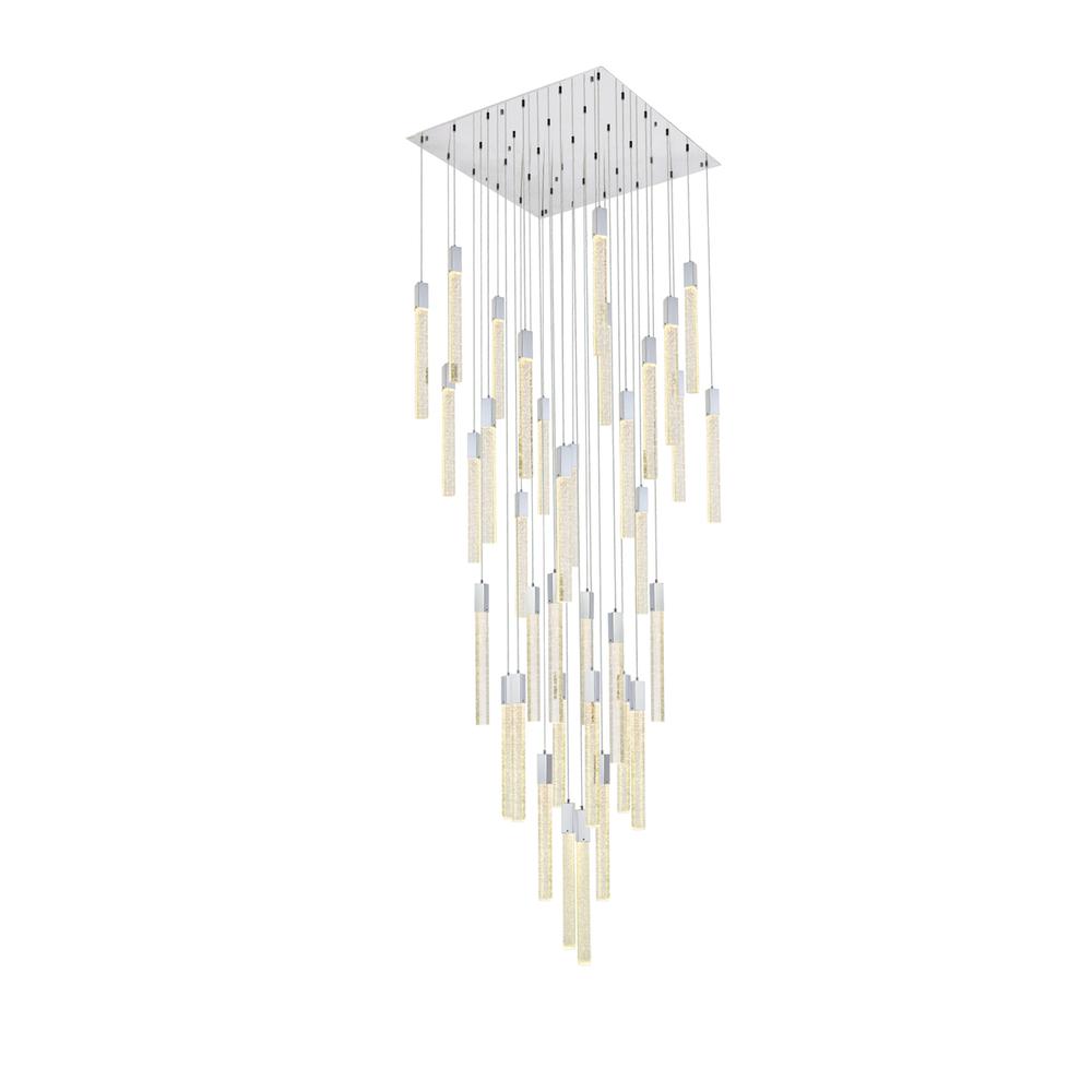 Weston 36 Lights Pendant In Chrome. Picture 1