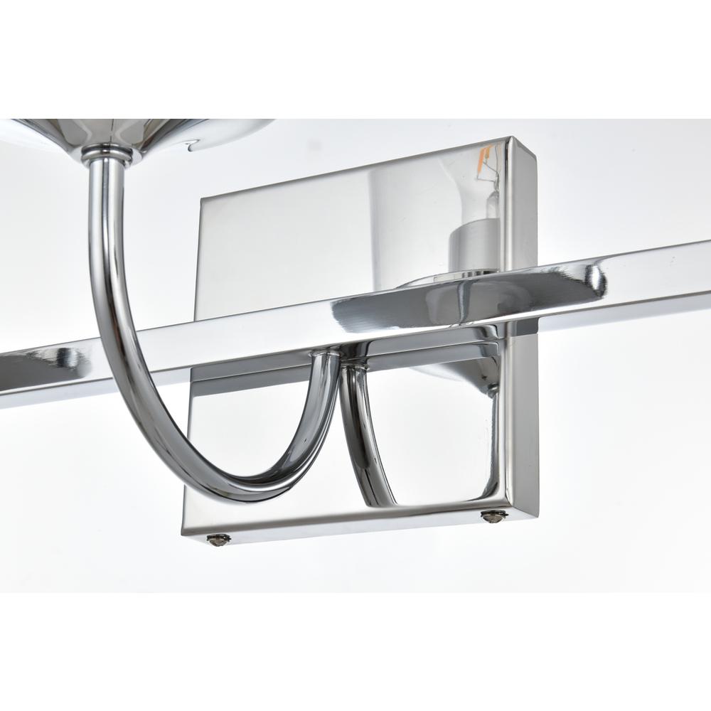 Avani 3 Light Chrome And Clear Bath Sconce. Picture 6