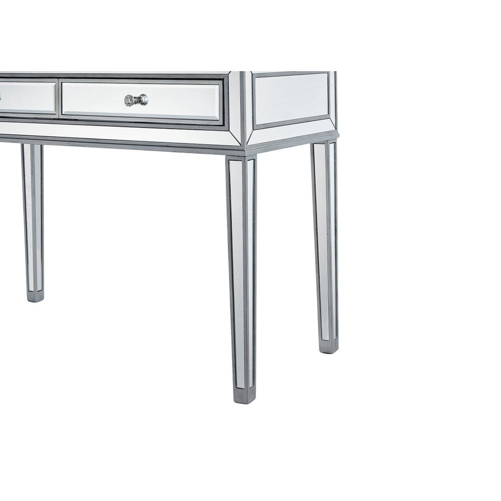 Desk 42In. W X 18In. D X 30In. H In Antique Silver Paint. Picture 5