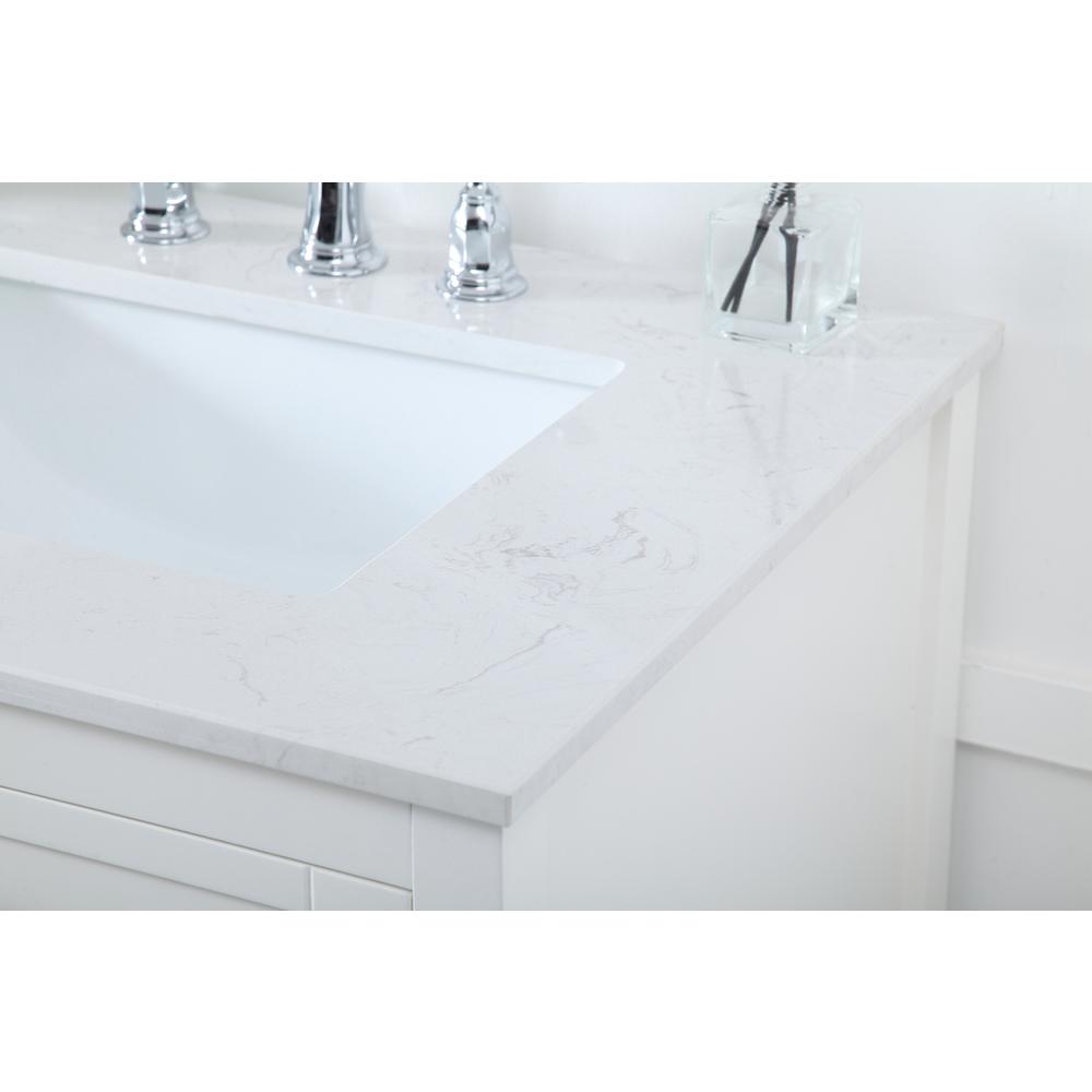 72 Inch Double Bathroom Vanity In White. Picture 5