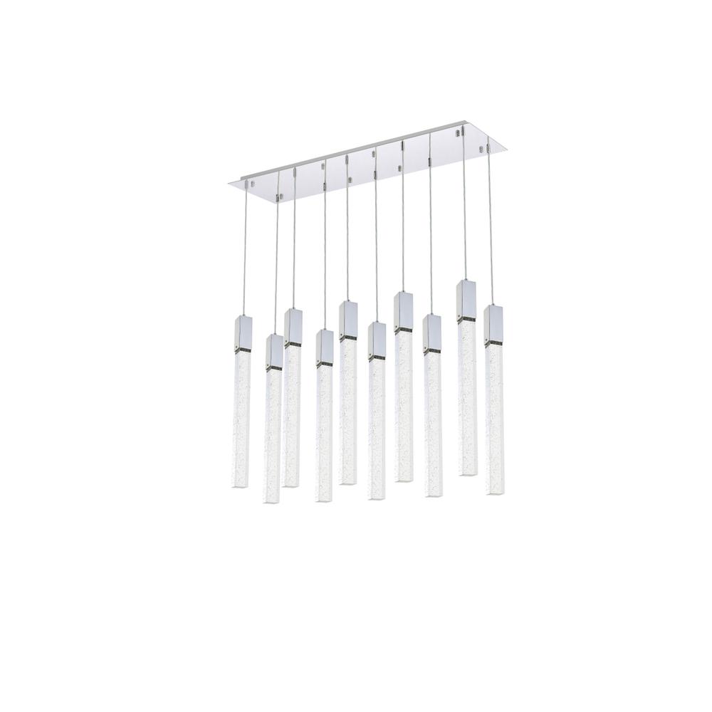 Weston 10 Lights Pendant In Chrome. Picture 6
