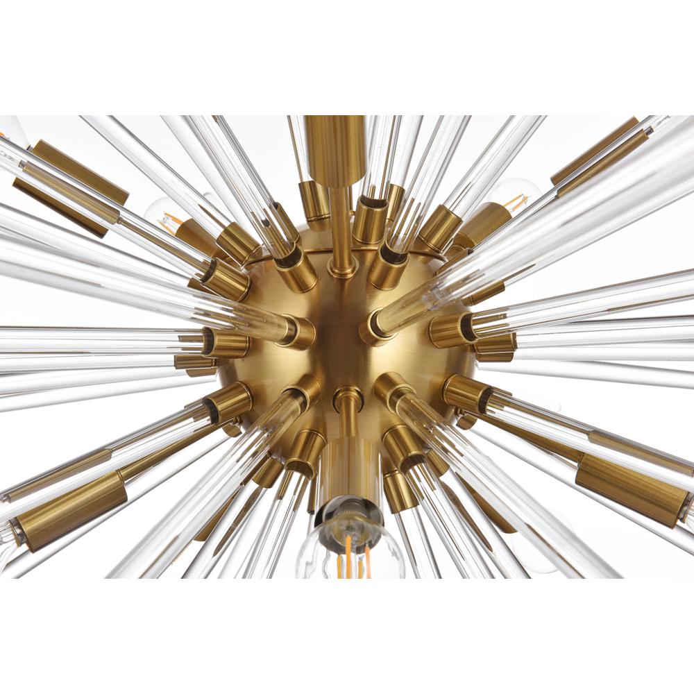 Sienna 46 Inch Crystal Rod Pendant In Gold. Picture 4