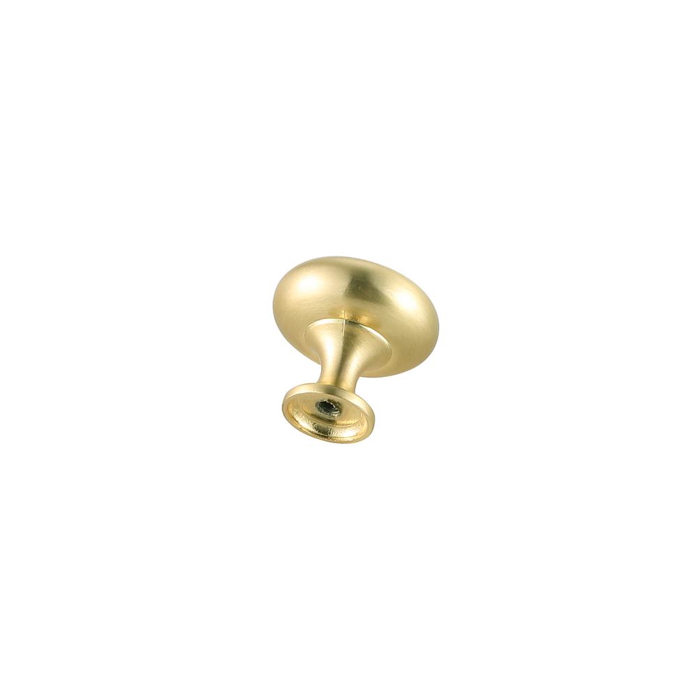 Cadon 1.2" Diameter Brushed Gold Mushroom Knob Multipack (Set Of 10). Picture 4