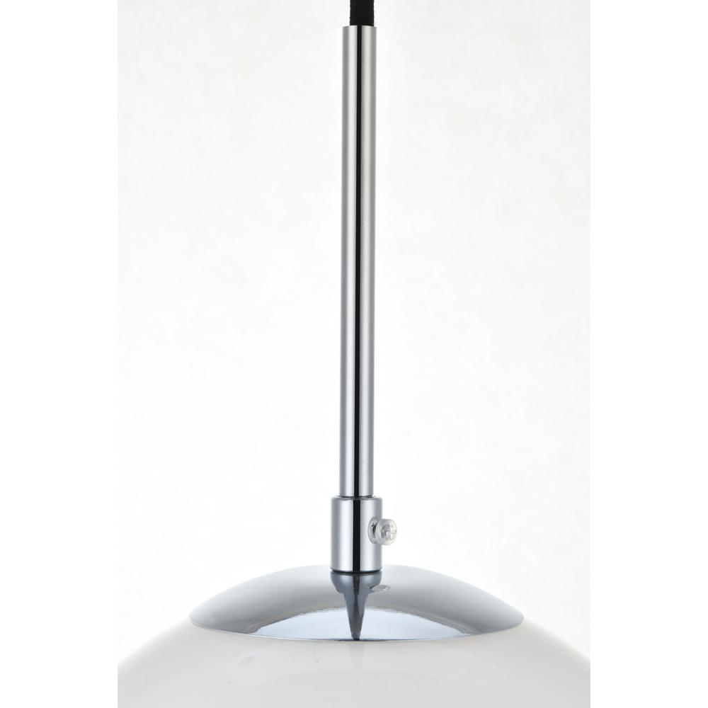 Baxter 1 Light Chrome Pendant With Frosted White Glass. Picture 4