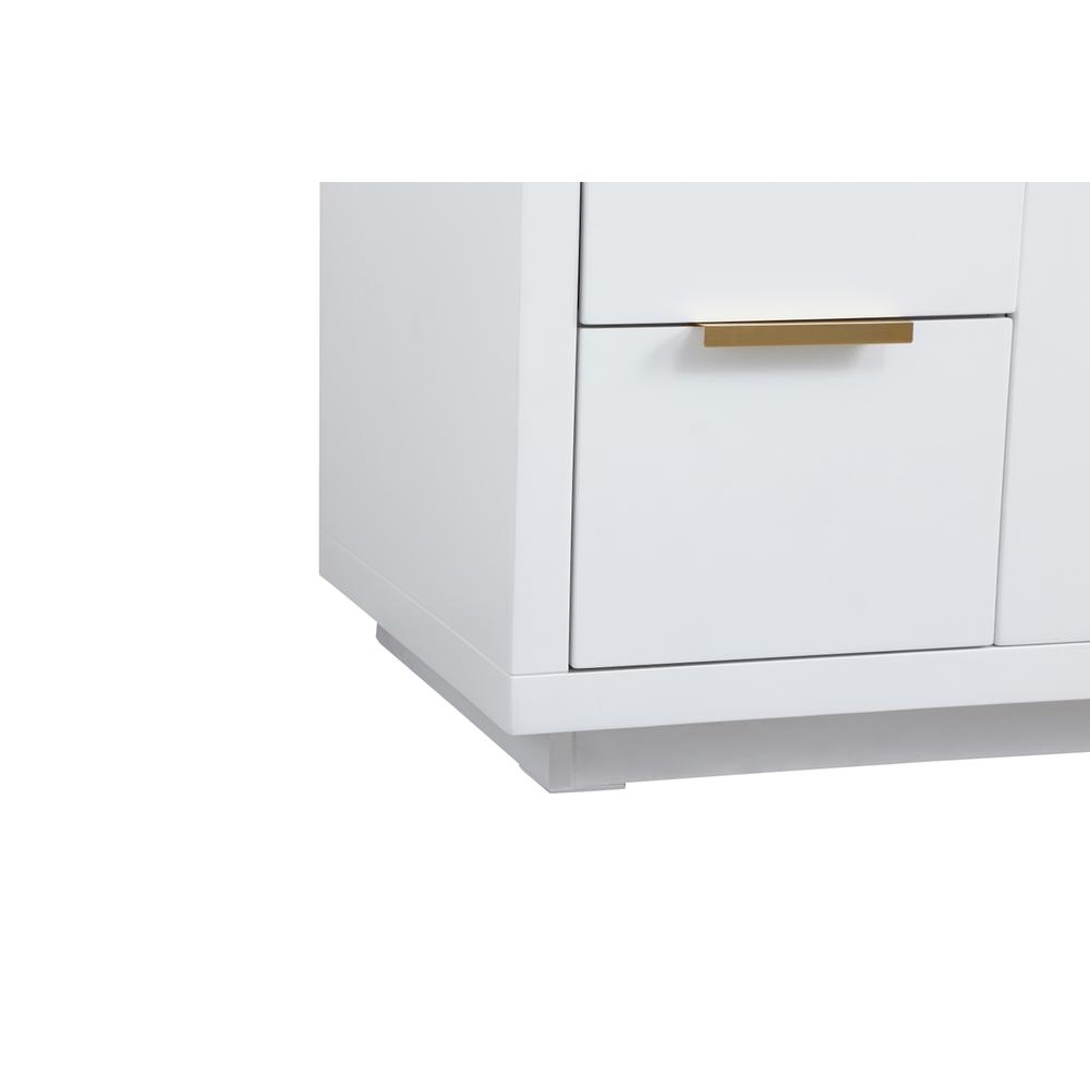 54 Inch Single Bathroom Vanity In White. Picture 13