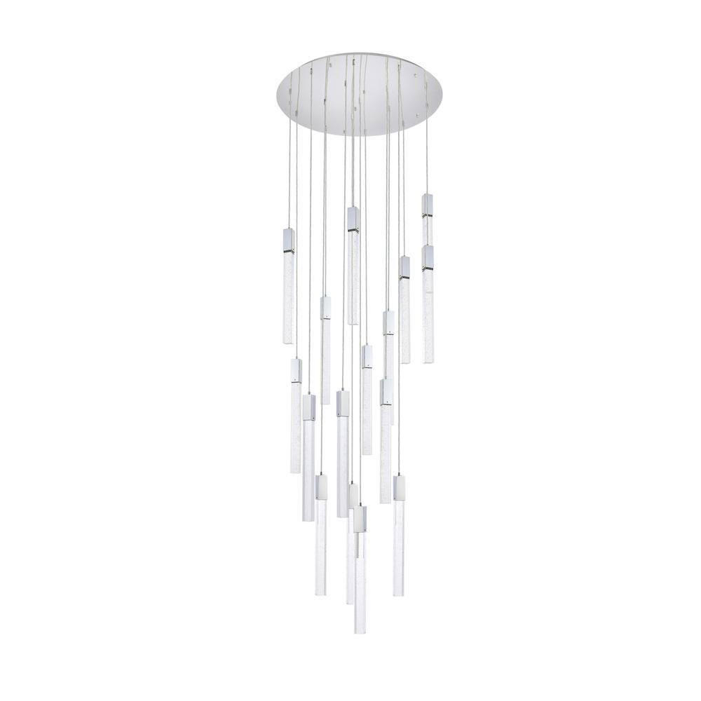 Weston 16 Lights Pendant In Chrome. Picture 6