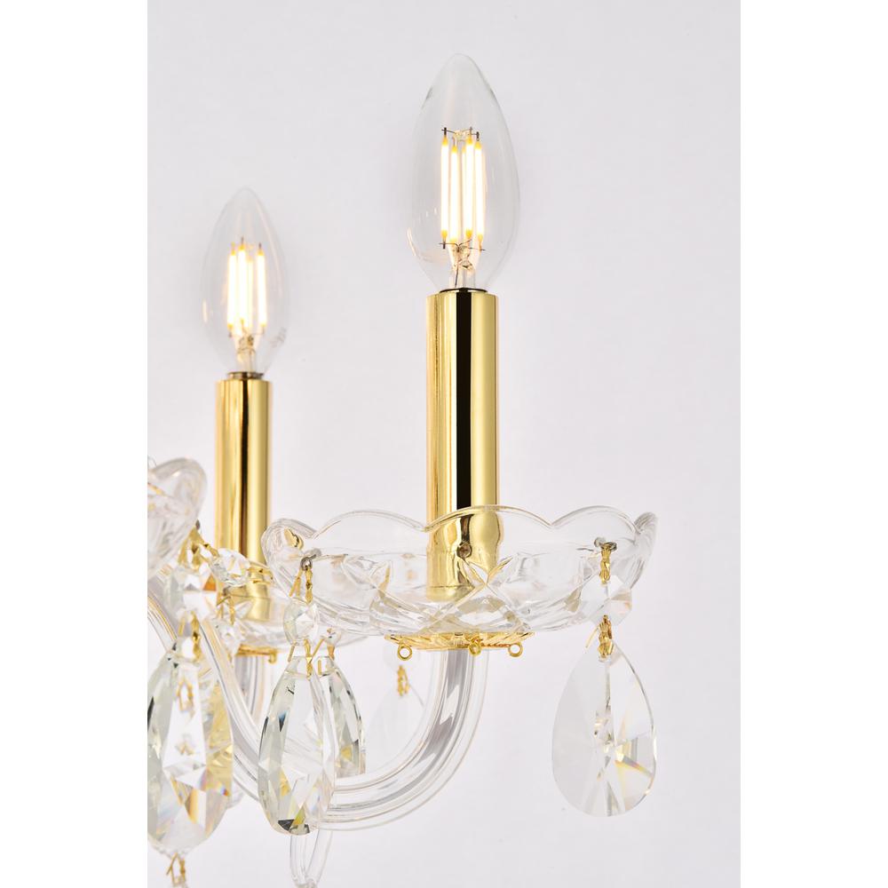 Princeton 8 Light Gold Chandelier Clear Royal Cut Crystal. Picture 5