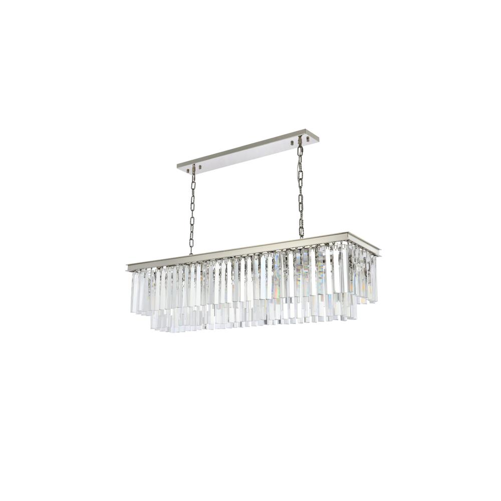Sydney 12 Light Polished Nickel Chandelier Clear Royal Cut Crystal. Picture 6