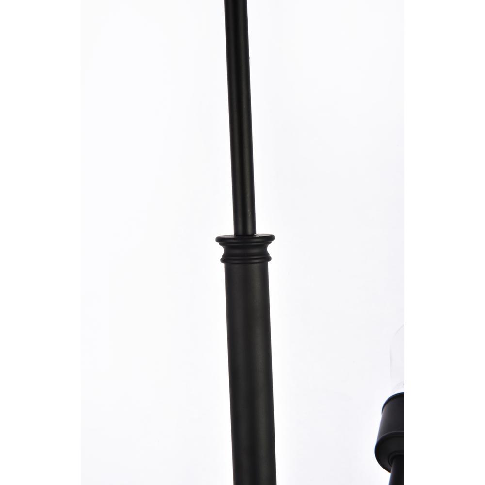 Axel 6 Lights Black Pendant With Hanging Rod. Picture 4