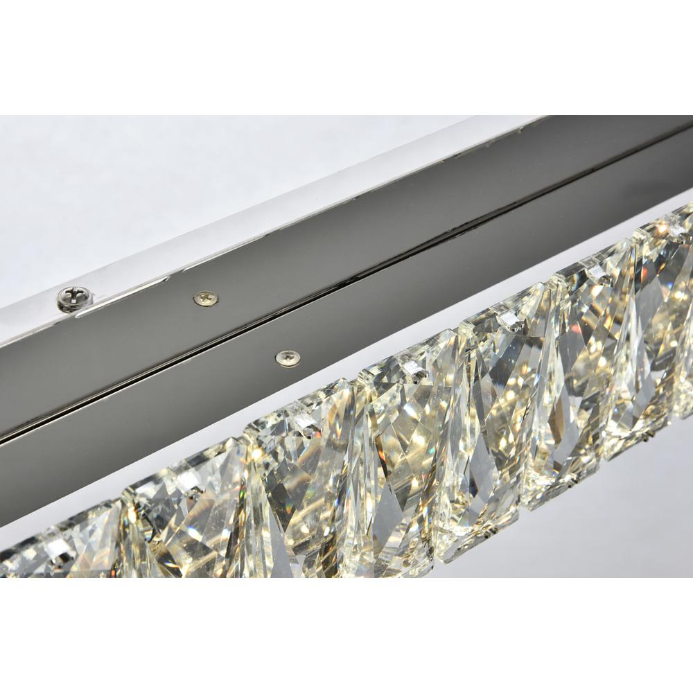 Monroe Integrated Led Chip Light Chrome Wall Sconce Clear Royal Cut Crystal. Picture 4