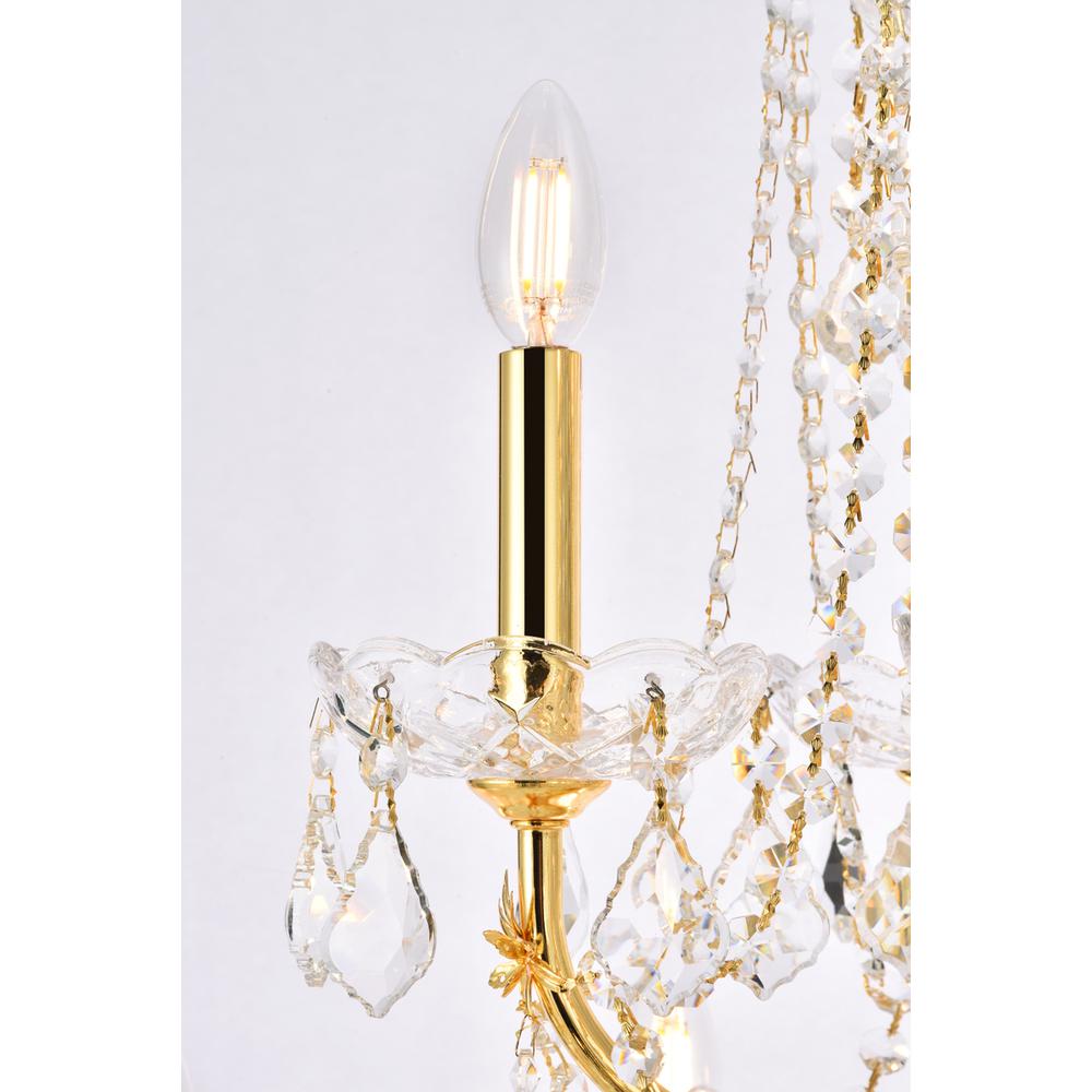 St. Francis 24 Light Gold Chandelier Clear Royal Cut Crystal. Picture 5