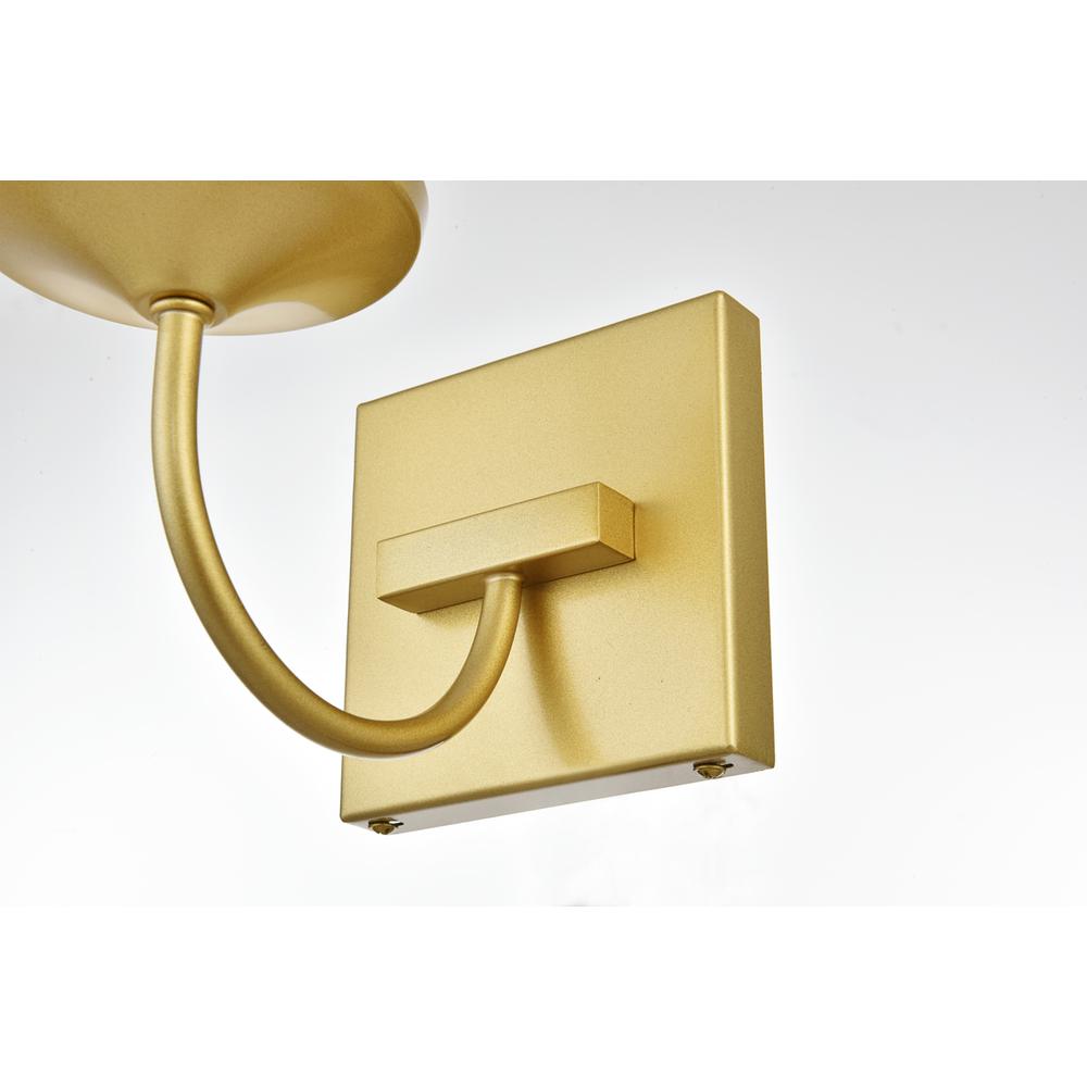 Avani 1 light Brass and Clear Bath Sconce. Picture 6