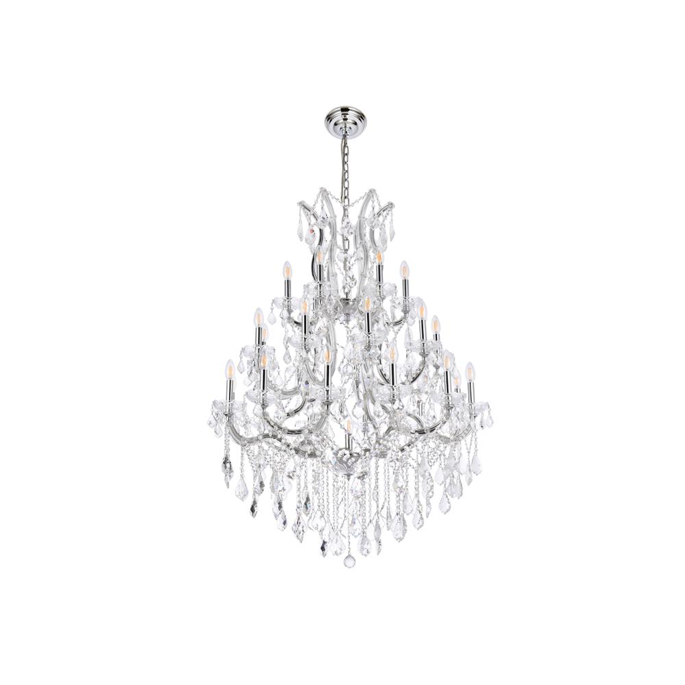 Maria Theresa 28 Light Chrome Chandelier Clear Royal Cut Crystal. Picture 6