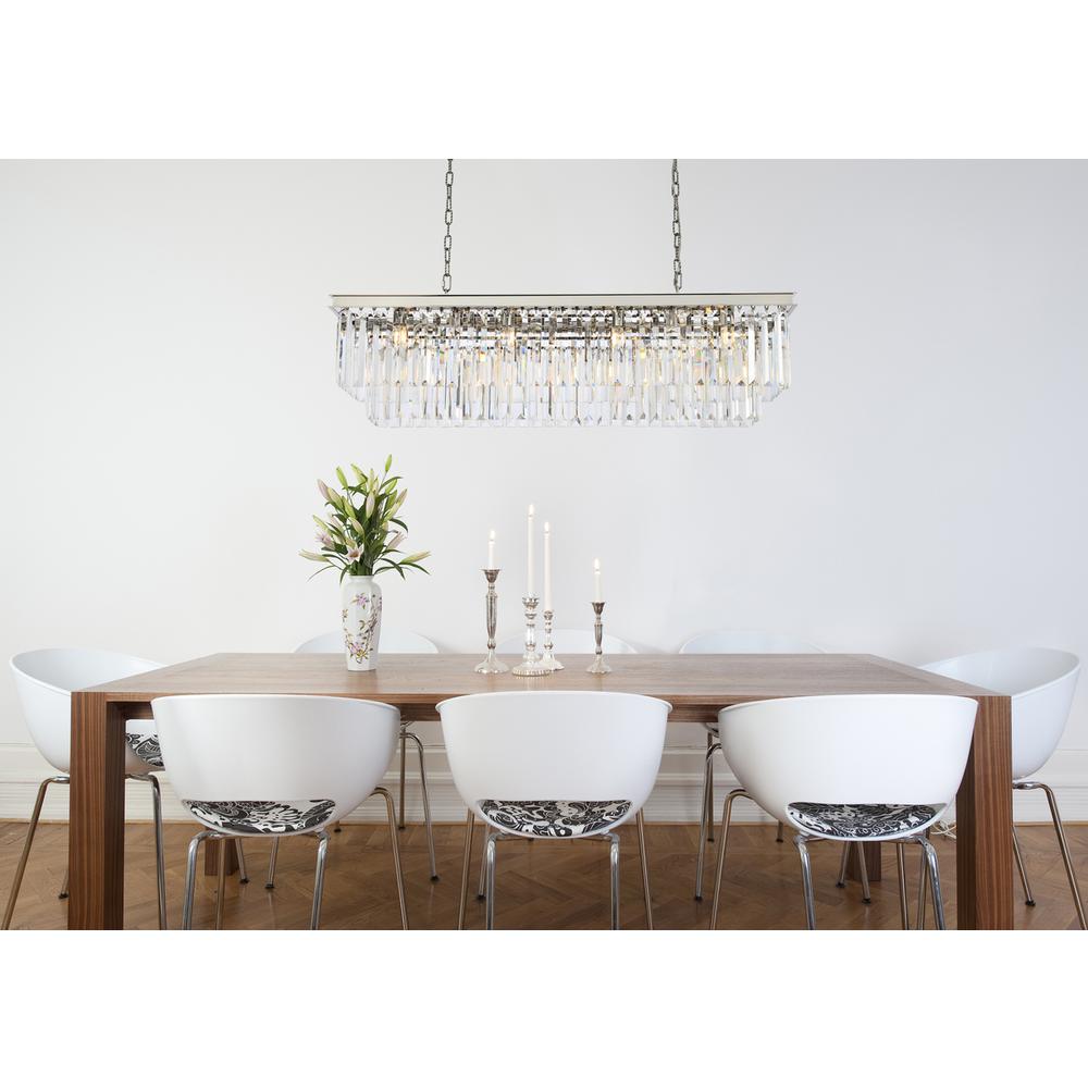 Sydney 12 Light Polished Nickel Chandelier Clear Royal Cut Crystal. Picture 7