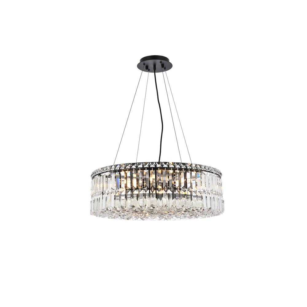 Maxime 24 Inch Black Chandelier. Picture 1