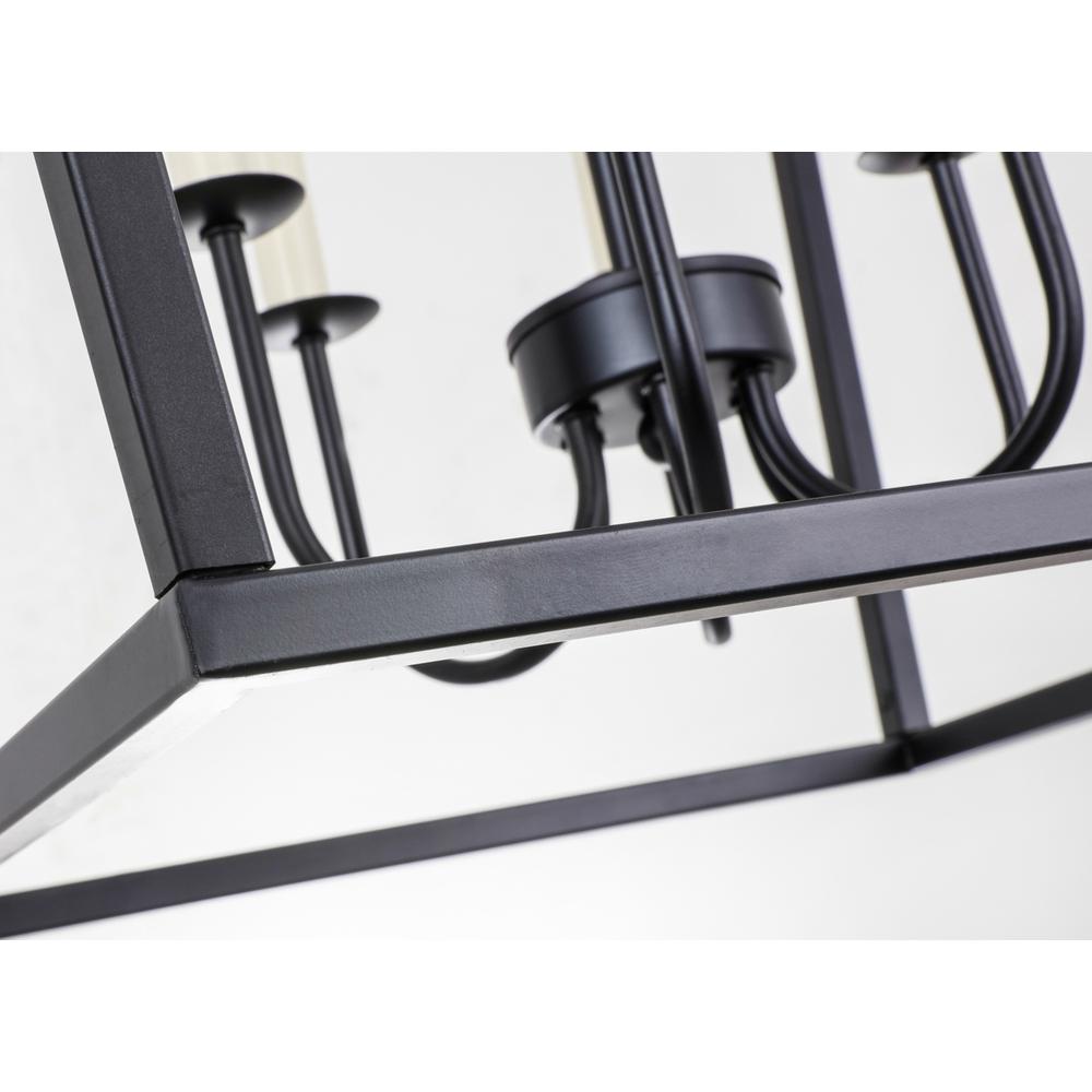Maddox 6 Light Black Chandelier. Picture 9