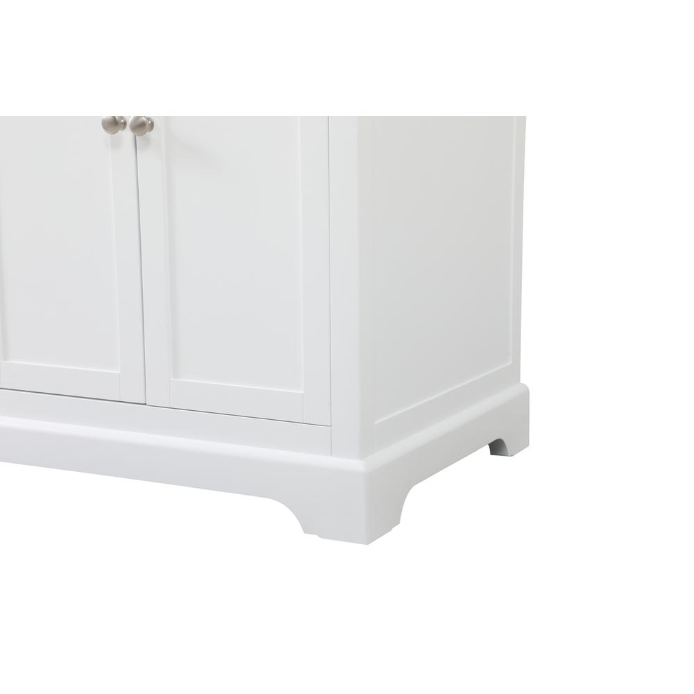 60 Inch Double Bathroom Vanity In White. Picture 13