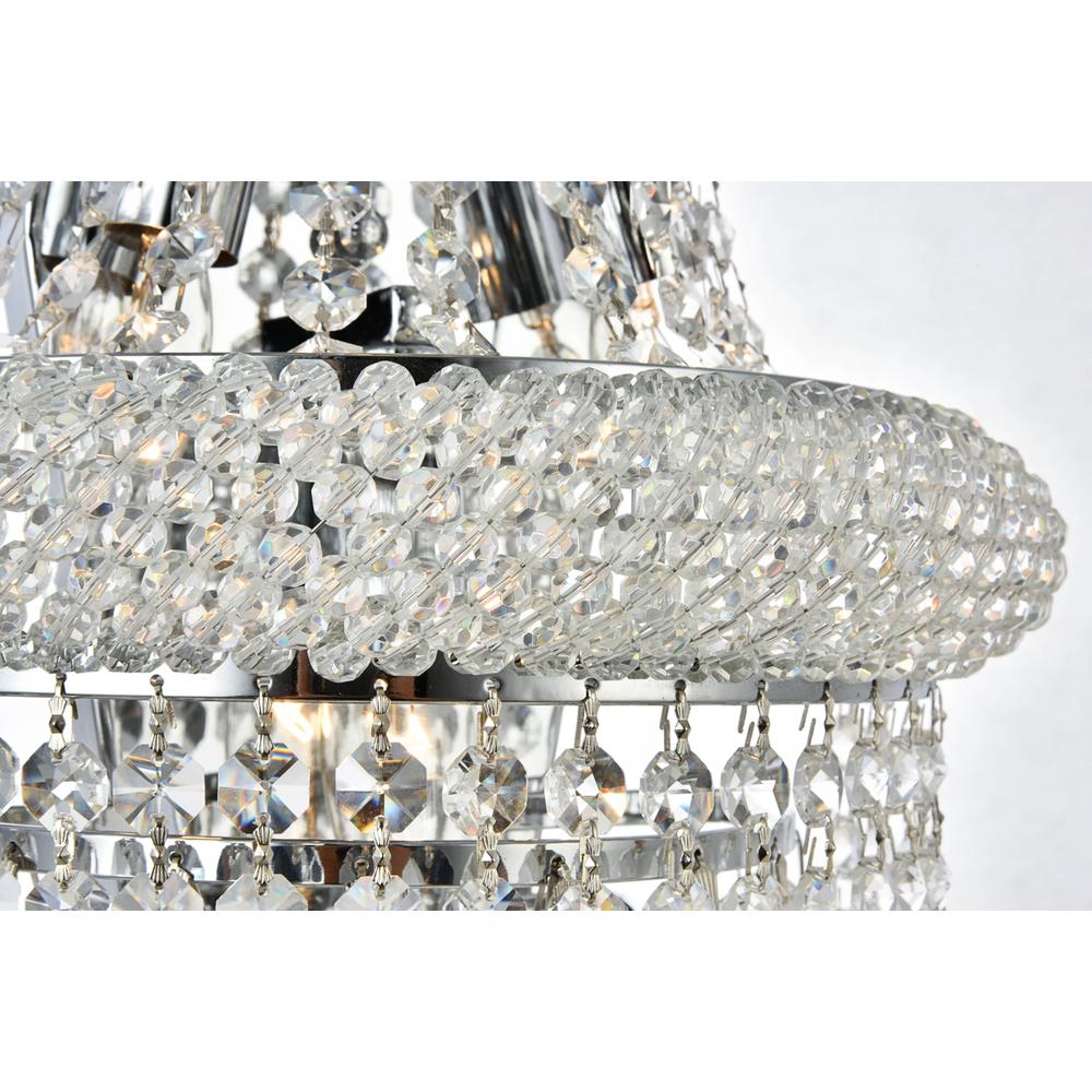Primo 4 Light Chrome Wall Sconce Clear Royal Cut Crystal. Picture 5