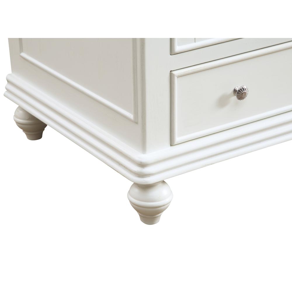 30 Inch Single Bathroom Vanity In Antique White. Picture 6