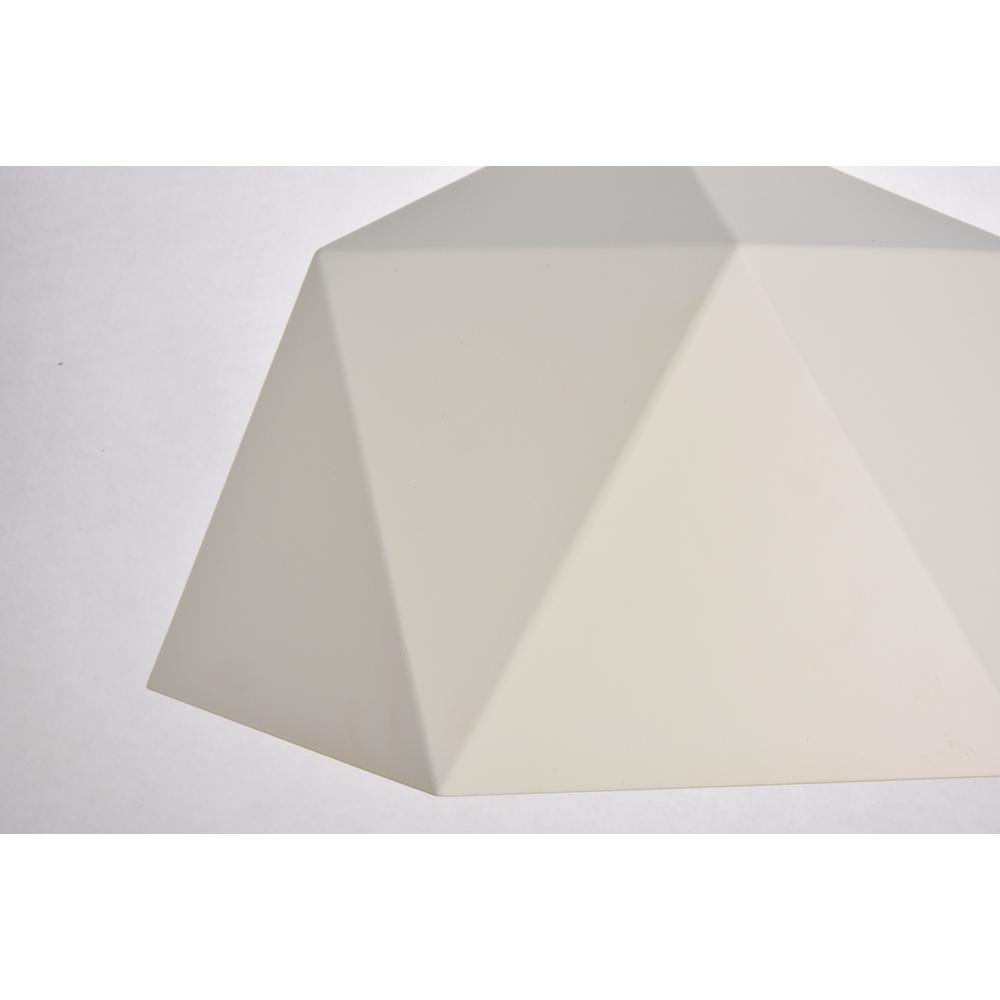 Arden Collection Pendant D17.7 H11.4 Lt:1 Frosted White And Gold  Finish. Picture 3