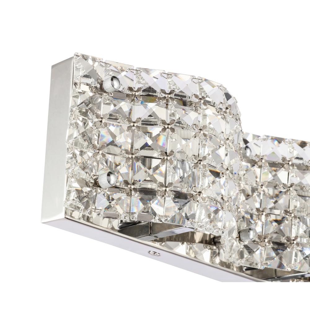Ollie 4 Light Chrome And Clear Crystals Wall Sconce. Picture 9