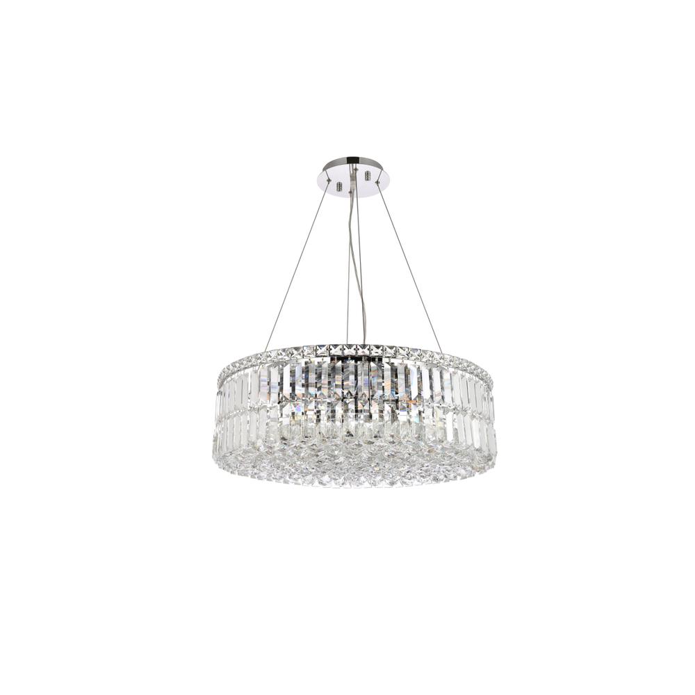 Maxime 12 Light Chrome Chandelier Clear Royal Cut Crystal. Picture 6