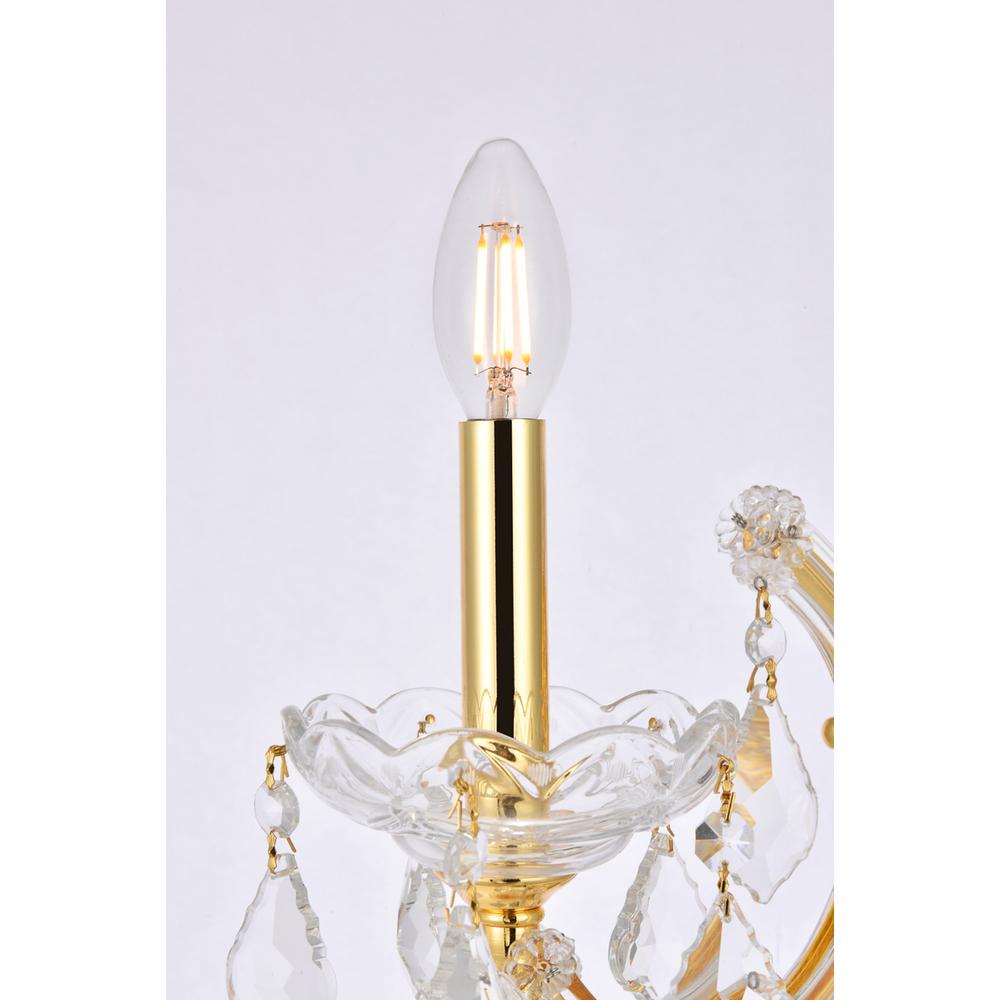 Maria Theresa 1 Light Gold Wall Sconce Clear Royal Cut Crystal. Picture 3
