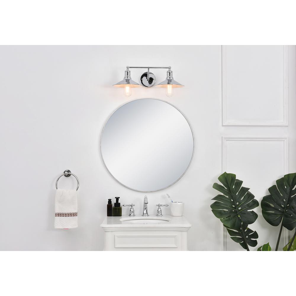 Etude 2 Light Chrome Wall Sconce. Picture 12