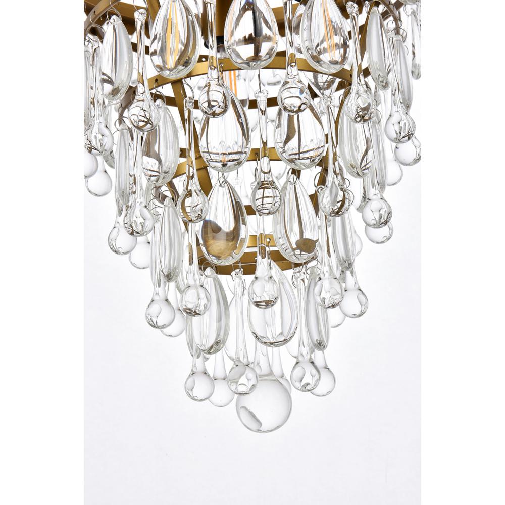 Nordic 3 Lights Brass Pendant. Picture 3