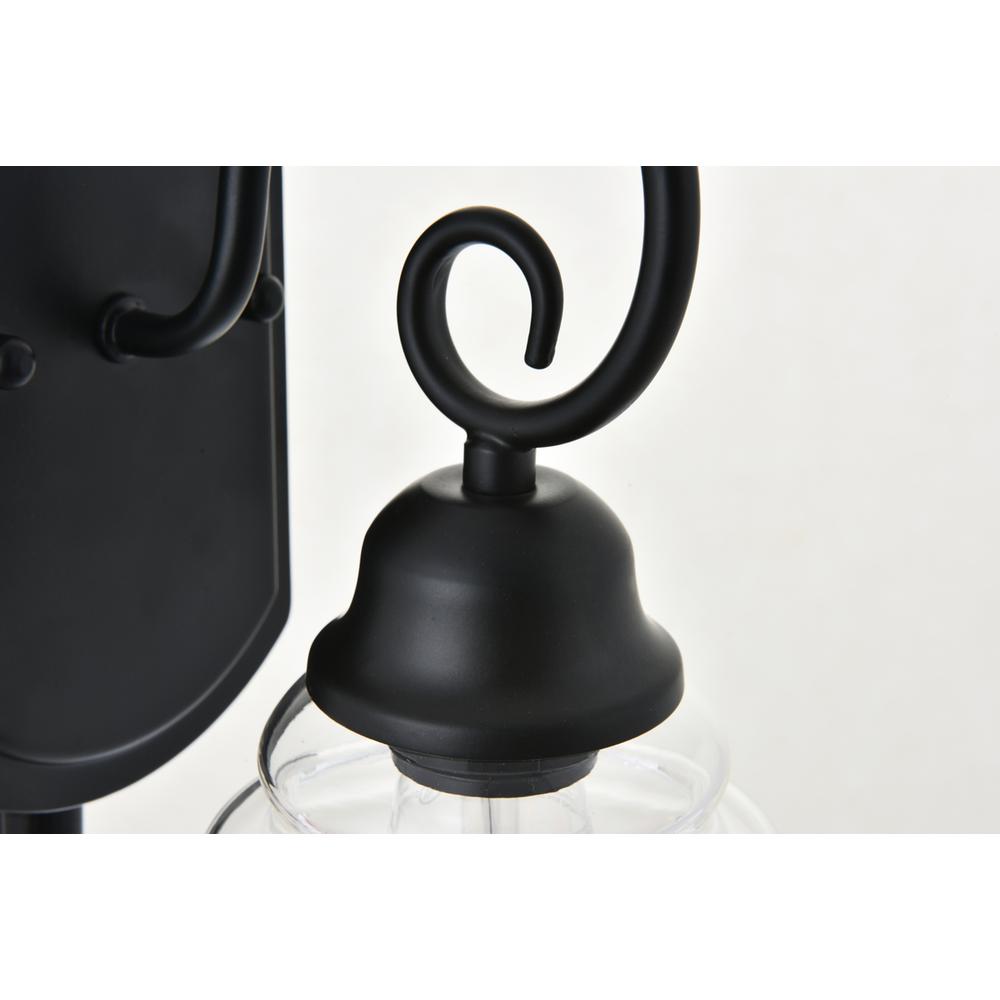 Spire 1 Light Black Wall Sconce. Picture 9