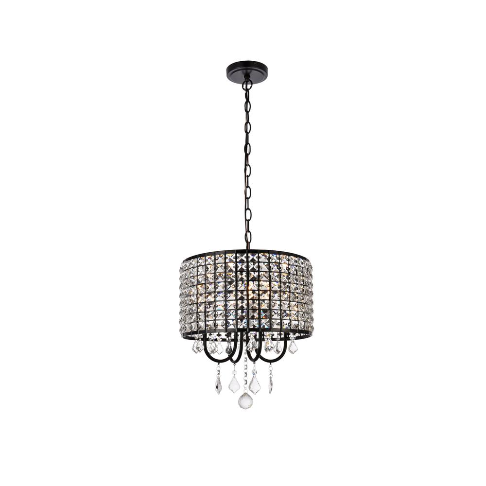 Elise 14 Inch Pendant In Black. Picture 1