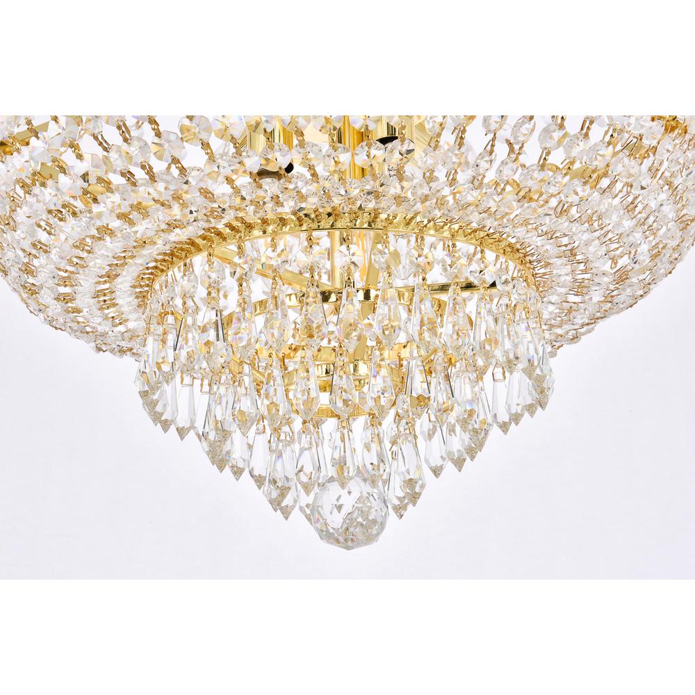 Century 12 Light Gold Chandelier Clear Royal Cut Crystal. Picture 3