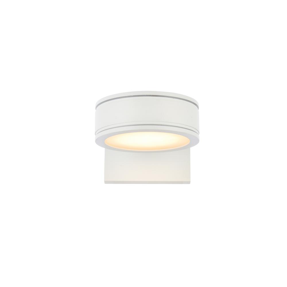 Raine Integrated Led Wall Sconce In White. Picture 1