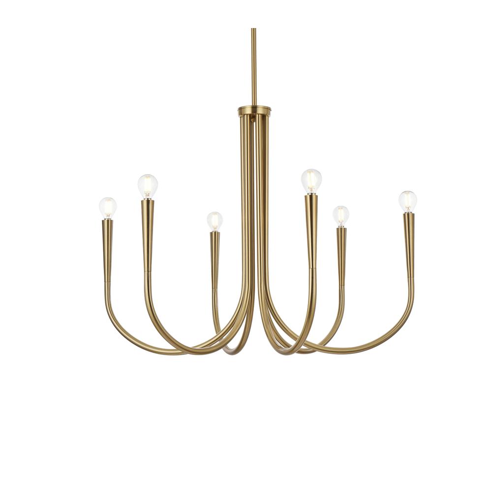 Layne 30 Inch Chandelier In Gold. Picture 2