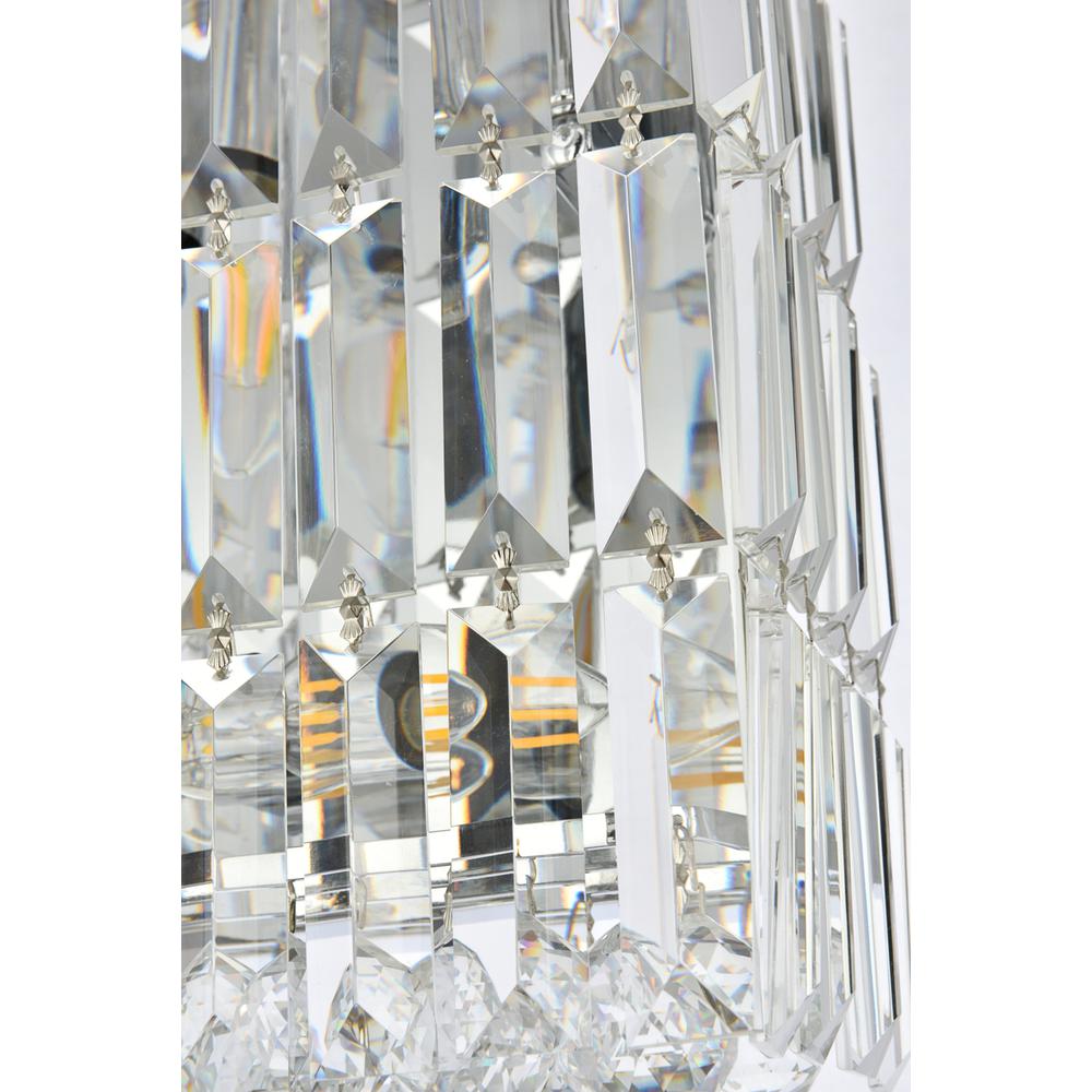 Maxime 4 Light Chrome Wall Sconce Clear Royal Cut Crystal. Picture 4