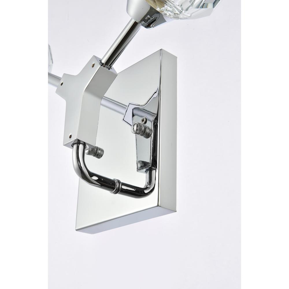 Zayne 2 Light Wall Sconce In Chrome. Picture 5
