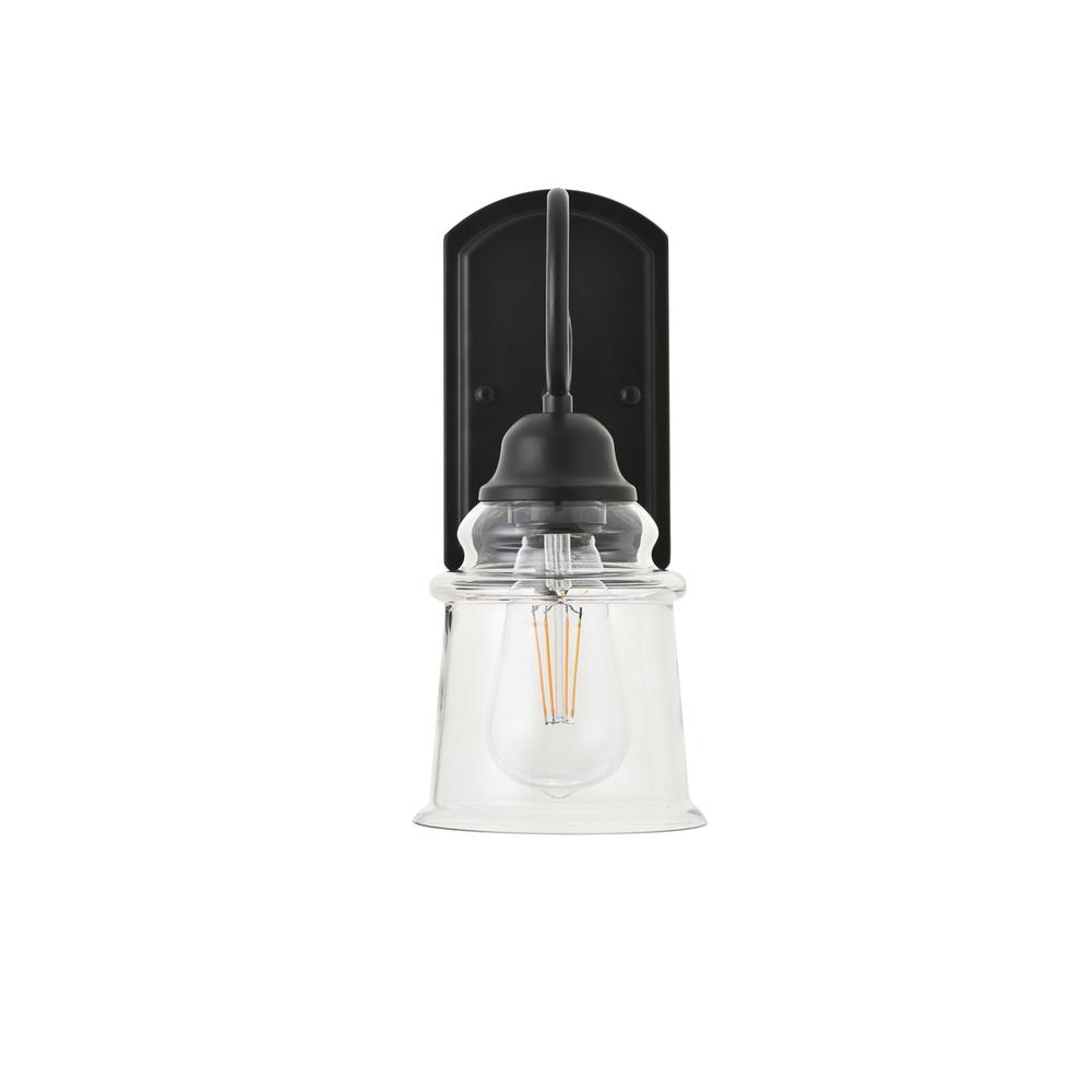Spire 1 Light Black Wall Sconce. Picture 7