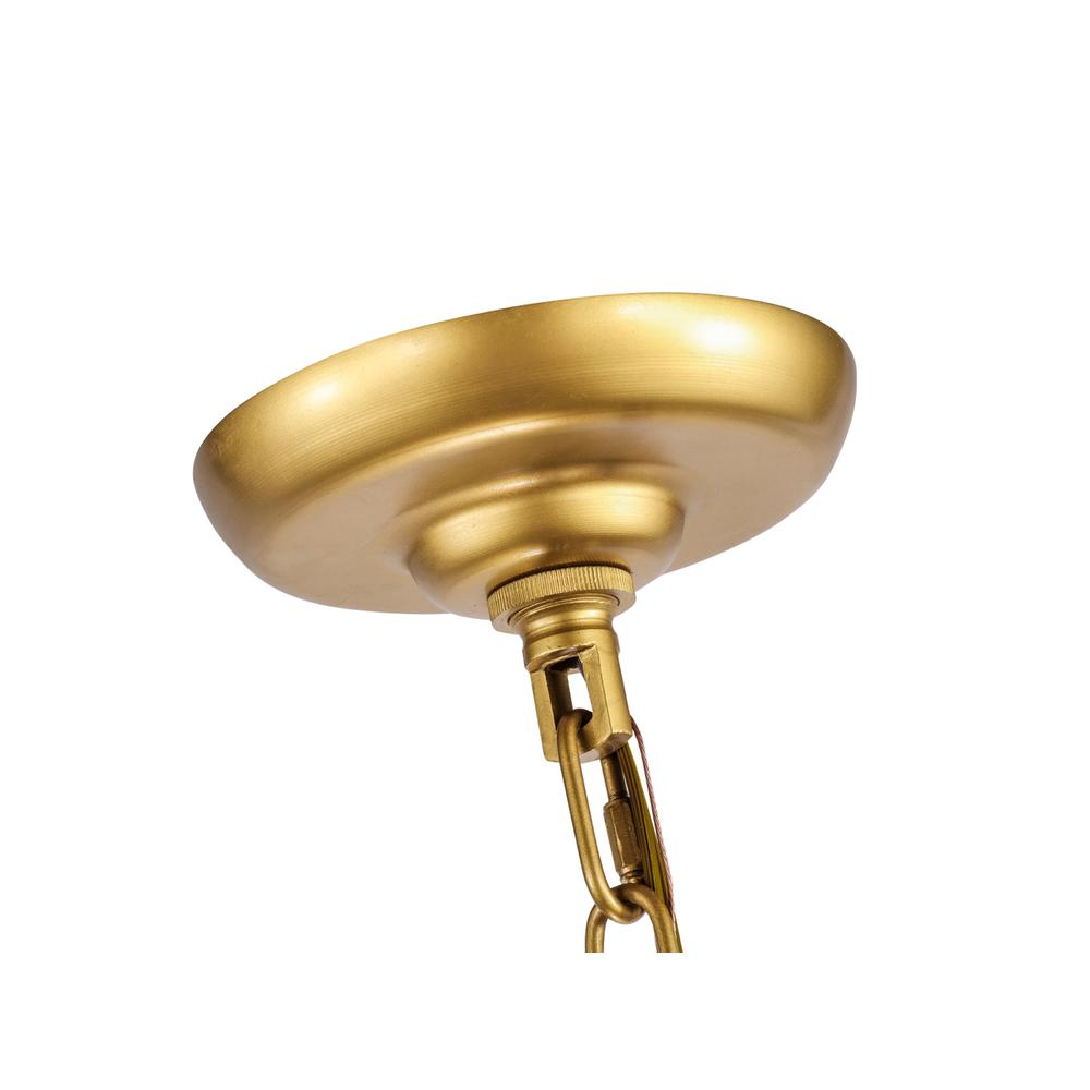 Nolan  6 Light Brass Pendant. Picture 13