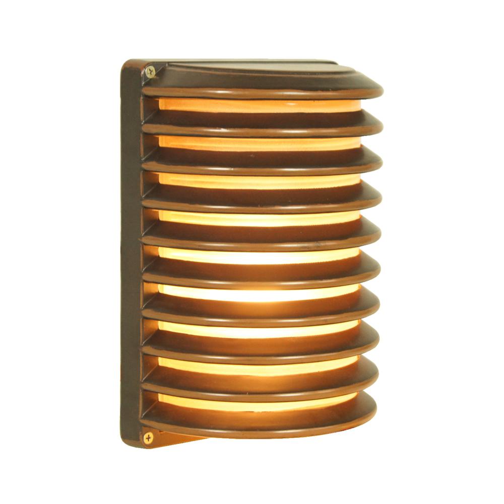 Outdoor Wall Lantern D:7.3 H:10 60W Oil Bronze Finish Frosted Glass Lens. Picture 1