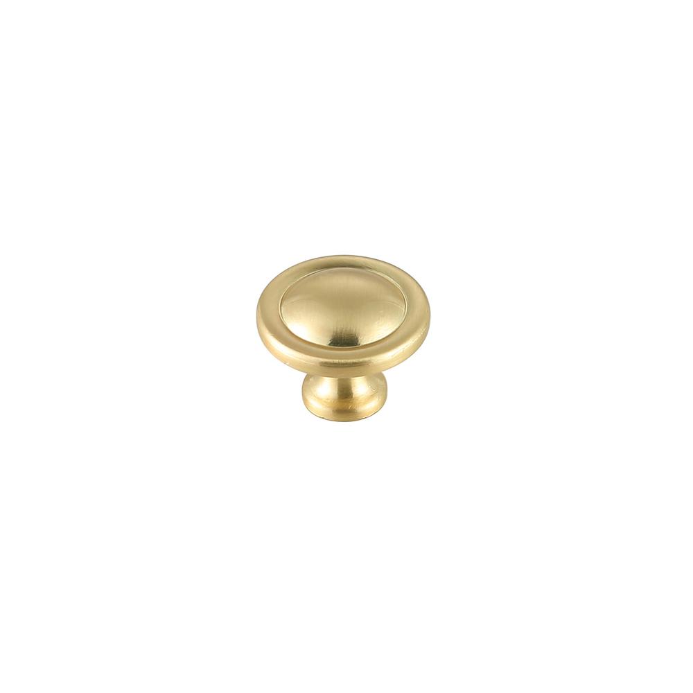 Garlande 1.2" Diameter Brushed Gold Mushroom Knob Multipack (Set Of 10). Picture 3
