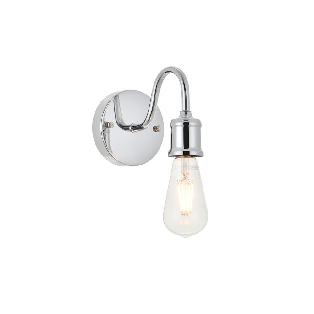 Serif 1 Light Chrome Wall Sconce. Picture 1